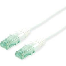 Kablar Roline RJ45 Korsade Nätverkkabel Anslutningskabel 3 m Vit