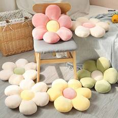 Shein Colorful Flower Plush 35cm Scatter Cushion