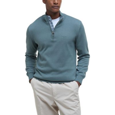 Barbour Half Zip Knit Jumper - Blue