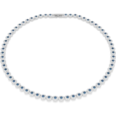 Swarovski Blå Halskæder Swarovski Una Angelic Tennis Halskette Rundschliff Blau