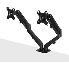 Dual Mount Desktop Gas Spring Arm Black