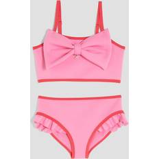 Bikini Sets River Island Girls Pink 3D Bow Bikini Set