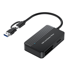 Typecat 4-In-1 TF SD MS CF Card Reader