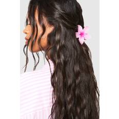 Hair Products boohoo Womens Embellished Large Flower Claw Clip Pink