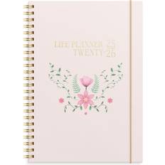 Burde Kalender 25 26 Life Planner Pink Horisontell
