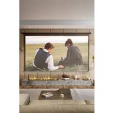 Projector Screens Living and Home 120 Inch Black Crossbar Electric Projector Screen