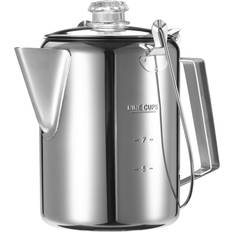 Percolators Tomtop Jms 1.2L Outdoor 9 Cup Stainless Steel Percolator Coffee Pot
