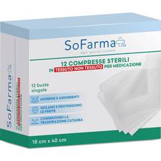 Pronto Soccorso Garza Compressa In Tnt 18x40 Cm 12 Pezzi