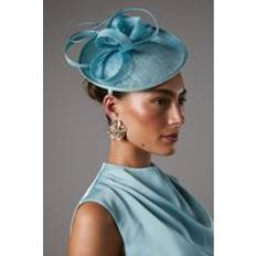 Blue Hats Coast Side Facing Structured Fascinator - Ice Blue