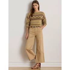 Ralph Lauren Trousers Ralph Lauren Yurshane Stretch Wide Leg Cropped Chinos