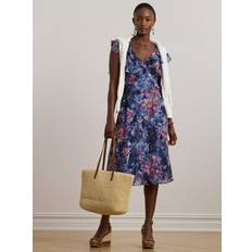 Ralph Lauren Dresses Ralph Lauren Taralee Abstract Midi Dress - Blue Multi