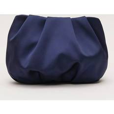 Phase Eight Satin Clutch Bag - Navy