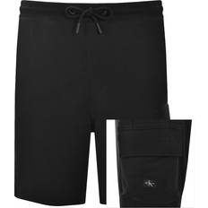 Calvin Klein Ensfarvet Bukser & Shorts Calvin Klein Jeans Woven Label Shorts - Black
