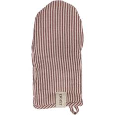 Ernst Oven Mitt Striped Red-Beige Pot Holders