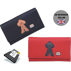 Mala Leather Cockapoo Dog RFID Purse - Black