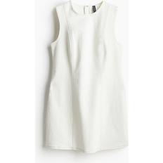 H&M Cream A-Line Twill Dress - Ladies