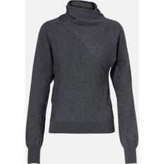 Cashmere Jumpers Tom Ford Cashmere Cotton Turtleneck Sweater - Dark Grey