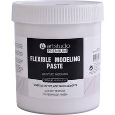 White Paint Mediums Art Studio Flexible Modeling Paste 1L White