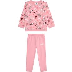 1-3M Tracksuits Puma Minicats Crew Shirt Set Toddlers - Pink