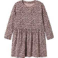 9-12M Kjoler Børnetøj Name It Burnished Lilac Nmfleoana Ls Kjole 110