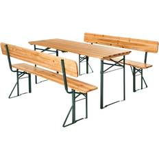 tectake Set Esterno Franz II 3 Pezzi Pieghevole