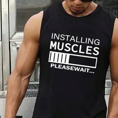 Men - Stripes Tank Tops Shein Men Slogan Graphic Tank Top