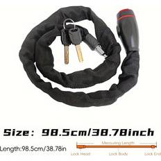 Temu Portable Bicycle Chain Lock Anti-theft Safety Chain