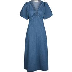 Neo Noir Illana Denim Dress - Blue