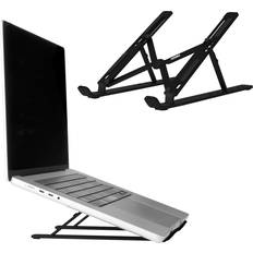Laptopständer Accezz Laptophalter Verstellbar Zusammenklappbar Schwarz