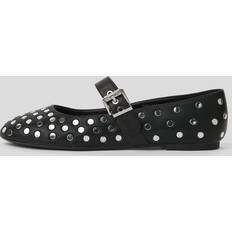 Karl Lagerfeld Low Shoes Karl Lagerfeld Karo Studded Ballet Flats Woman - Black/Silver