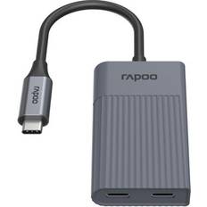 USB-C Hub Adapter Grau