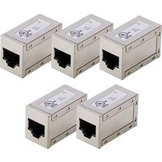 Data- & Nätverksuttag Digitus AT-AG-8-8-C6S-5 Network Coupling 5 Pack
