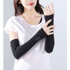 Solid Colours Arm & Leg Warmers Shein Ice Silk Anti-UV Arm Sleeves For Men