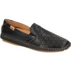 Pikolinos Dame Loafers Pikolinos Læder Perforeret Sommerloafer Sko Dame - Sort
