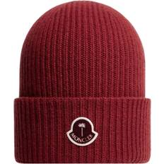 Moncler Dam Mössor Moncler Ullstickad Mössa Med Logotypemblem