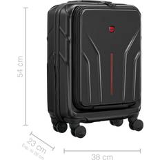 Amplix Hardside Carry-On Schalenkoffer Trolley Sort