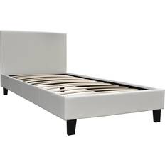Lits et Matelas Habitat et Jardin Lina 90 x 190 cm Beige Lit avec Cadre