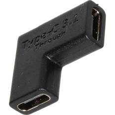 S-Conn S-Impuls Usb-C Coupler 3.1 90° Vinkel Venstre Højre PVC