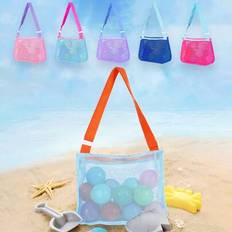 Women Beach Bags Shein Beach Toy Mesh Bag Shell Collecting Bags With Zipper Adjustable Strap