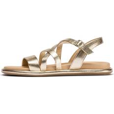 Wonders Hjemmesko & Sandaler Wonders Izora Uld Sandal Uld Læder Spænder - Metallic