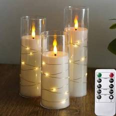 With Lighting LED Candles Shein Ambient Light Decoration 1 3pcs LED Candle