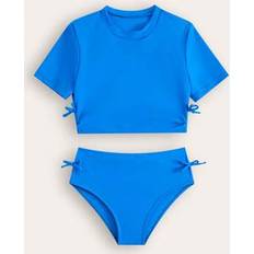Girls UV Sets Children's Clothing Shein Tween Girl Solid Color Fabric Two-Piece Swimwear Set