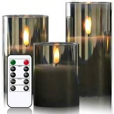 LED Candles Shein Flameless Set LED Candle 3pcs