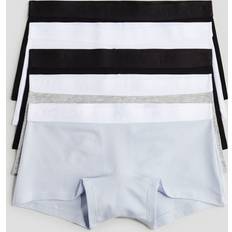 Cotton - Girls Boxer Shorts H&M Girls 5-Pack Cotton Boxers - Light Blue/Black/White