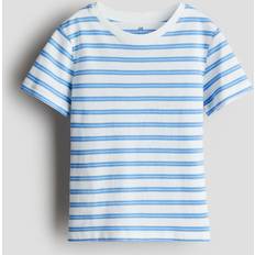Stripes T-shirts Children's Clothing H&M Boys Striped Cotton T-shirt - Light Blue