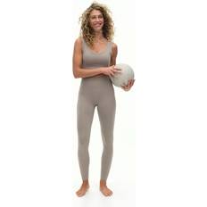 Beige - Elastane/Lycra/Spandex Leggings H&M Ladies Sports Leggings with SoftMove - Beige