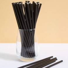 Paper Straws Shein Black Disposable Paper Straws 10 25 50 100pcs