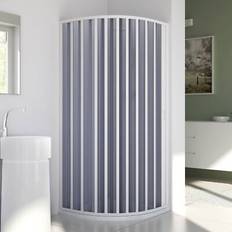 Shower Cabin Forte Duschkabine Eckdusche Rund PVC 80x80 cm R55