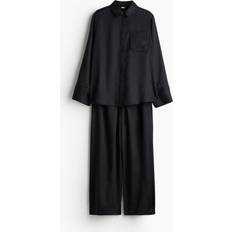 H&M Ladies Black Satin Pyjamas