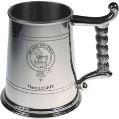 I Luv LTD MacCluskie Crest Tankard with Rope Handle Beer Glass